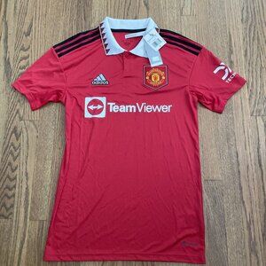 Adidas Manchester United 22/23 Home Jersey Soccer Futbol Men's Small H13881 NWT